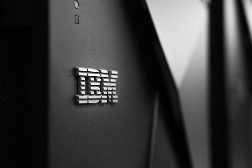 IBM logo on a building