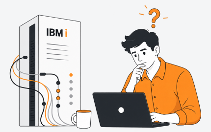 Operator reviewing a partially documented IBM i system
