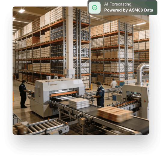Predictive inventory forecasting on AS/400 data
