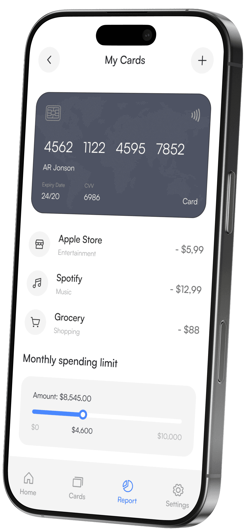 Custom mobile app interface mockup