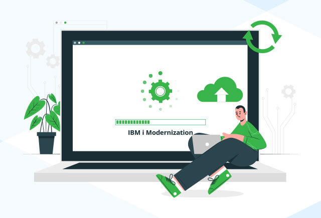 Developer working on IBM i Modernization