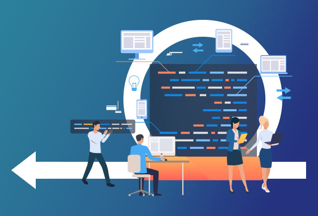 Team working on release management