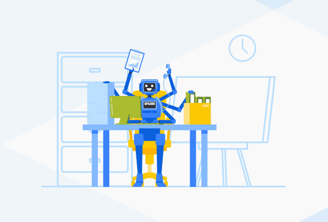 RPA bots working in Support